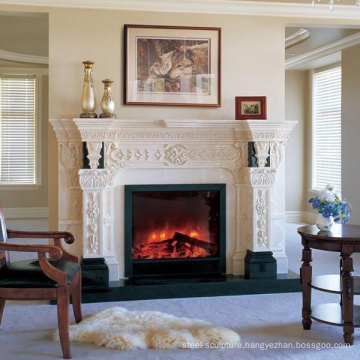 High quality white marble fireplace surround,marble stone fireplace